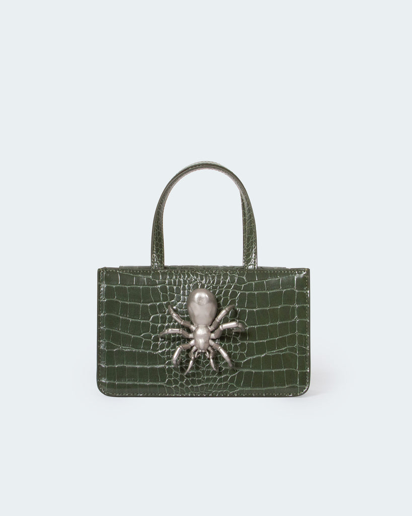 Small Spider Bag in Olive
