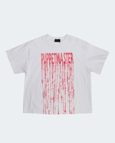 Puppetmaster Tee in White/Red