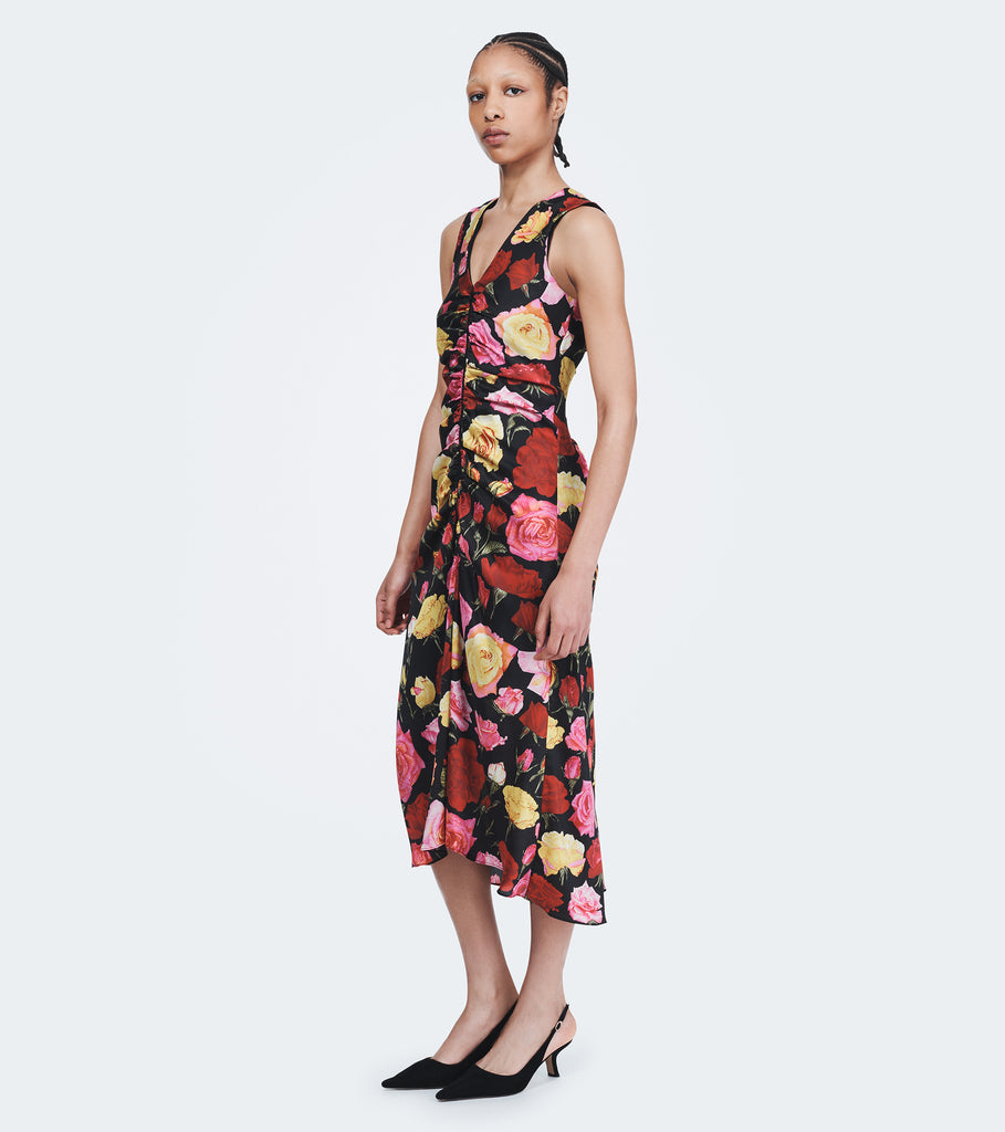 GATHERED FRONT DRESS