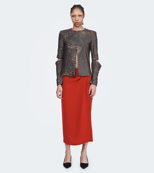 SLIT SLEEVE TOP
